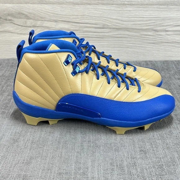 Size 15 Nike Jordan 12 Mid Alpha Menace UCLA Player Edition Football Cleats